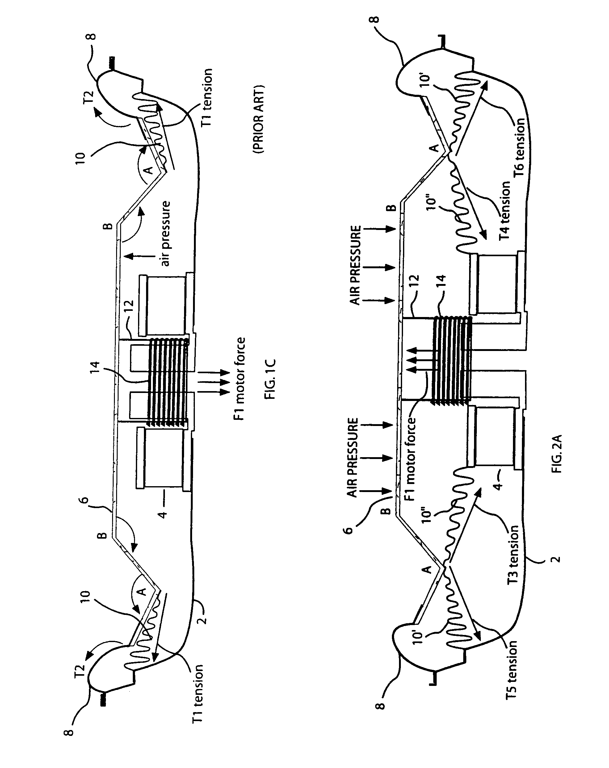 Method and audio speaker with minimization of wobble of the voice coil