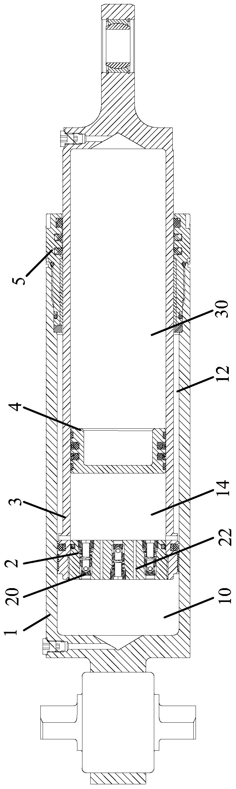 Oil-gas suspension cylinder and vehicle
