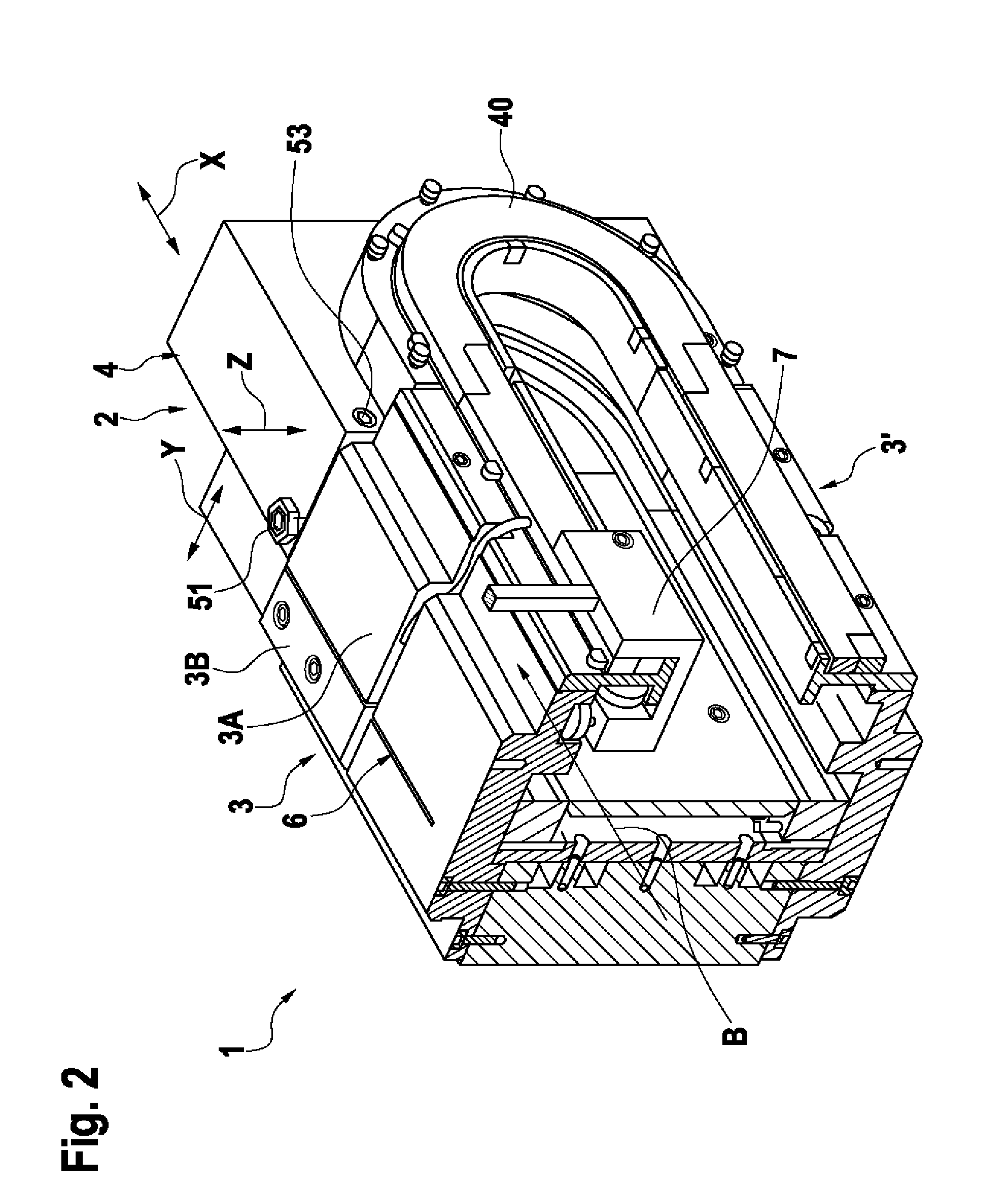 Transport system having a lock device