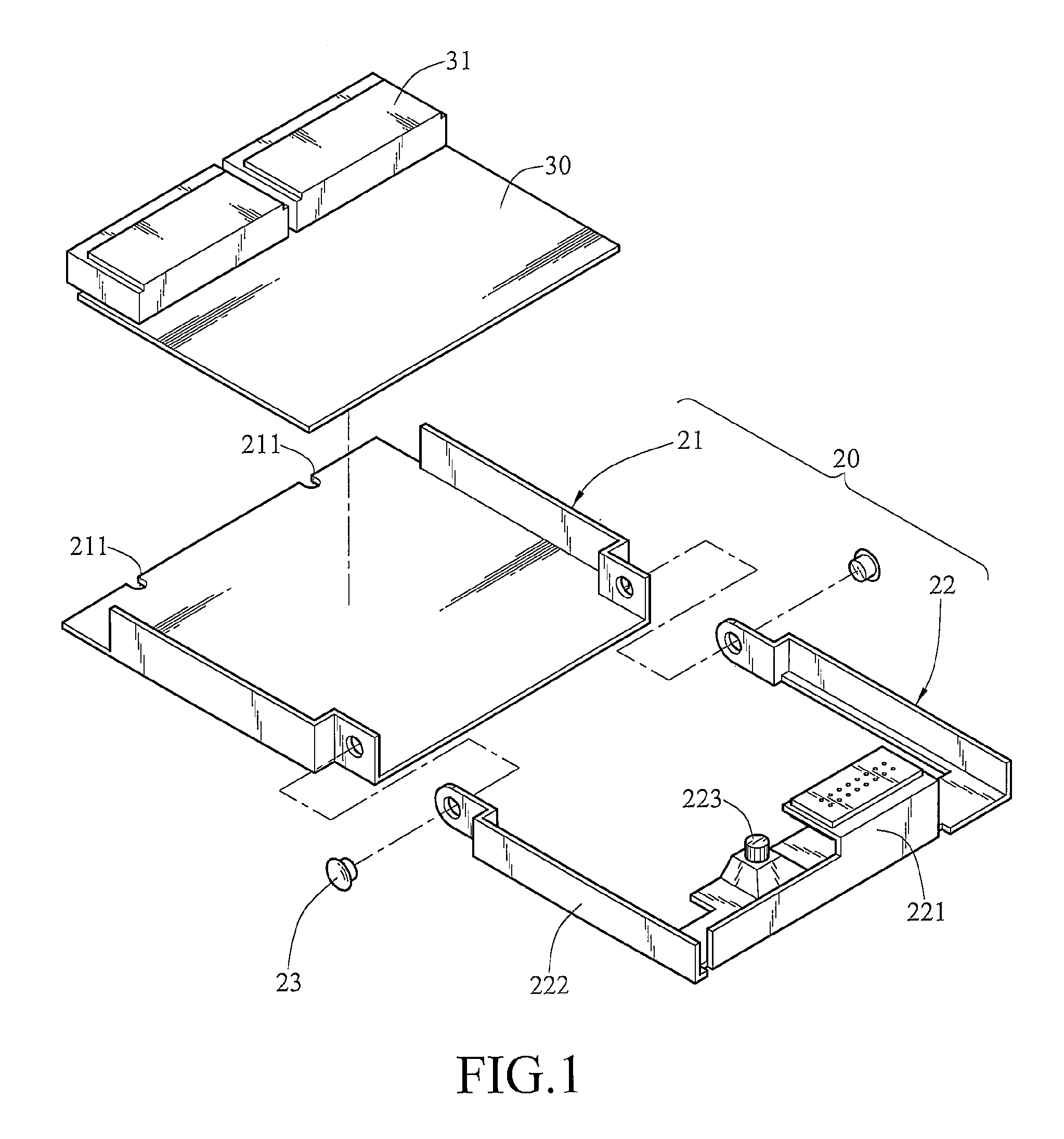 Chassis structure with interface card bracket