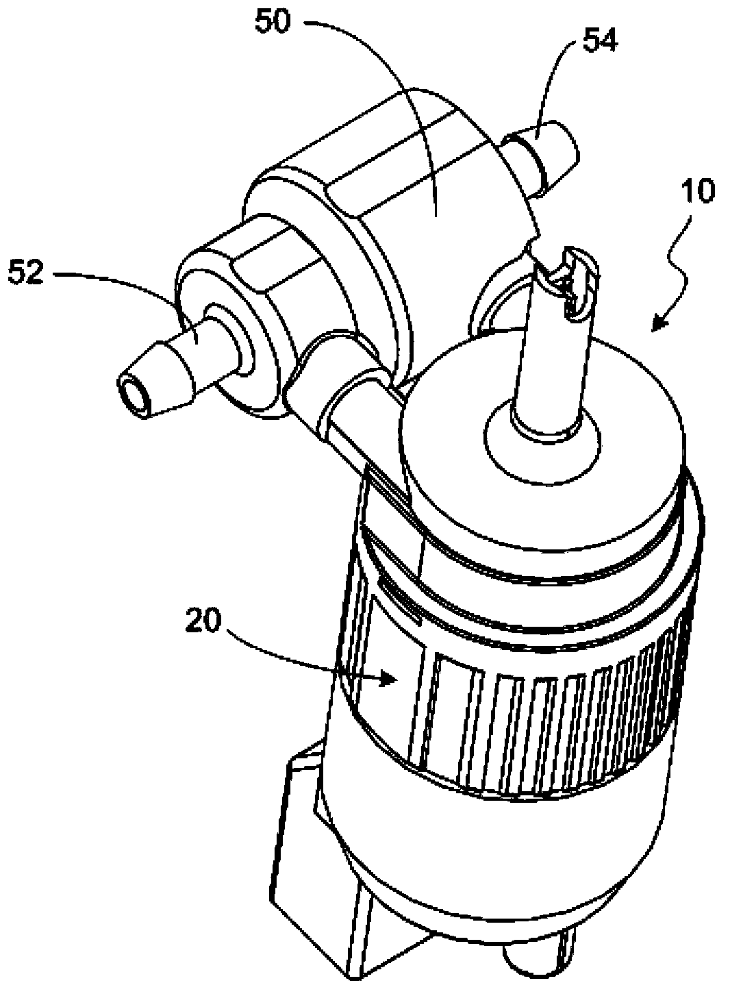 Washing pump for automobile windscreen wipers