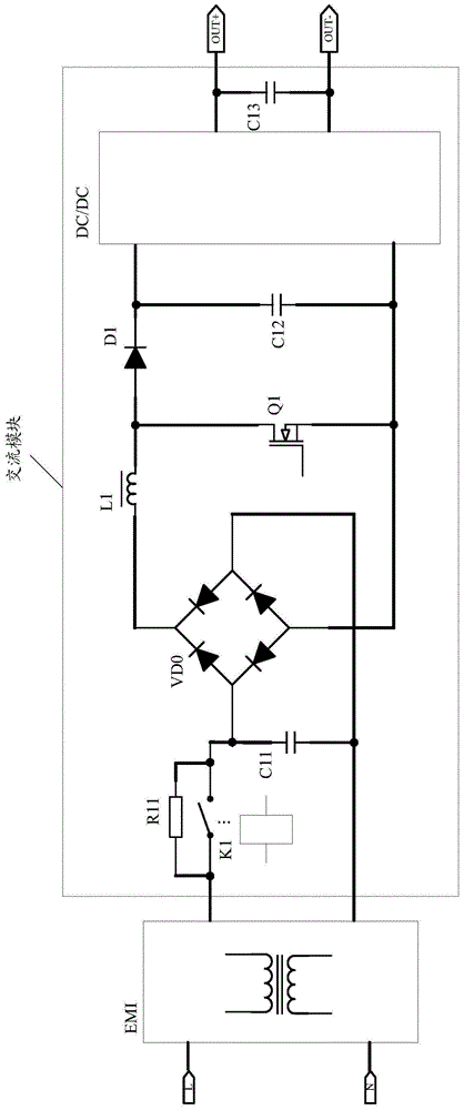 Thyristor drive circuit and alternating current module circuit