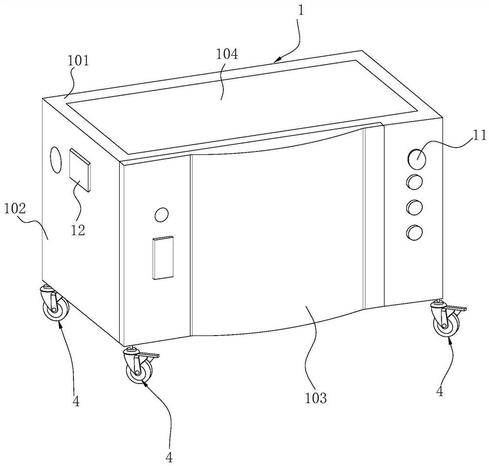 Movable moisture-proof power control cabinet