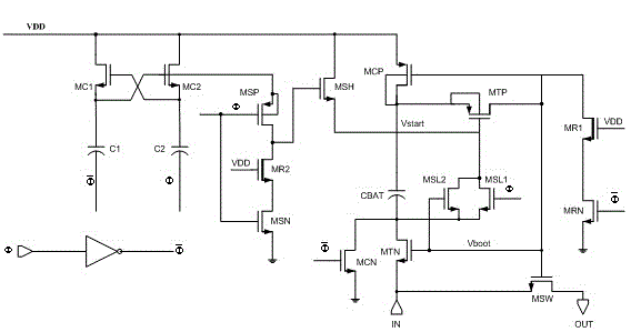 Bootstrap switch circuit