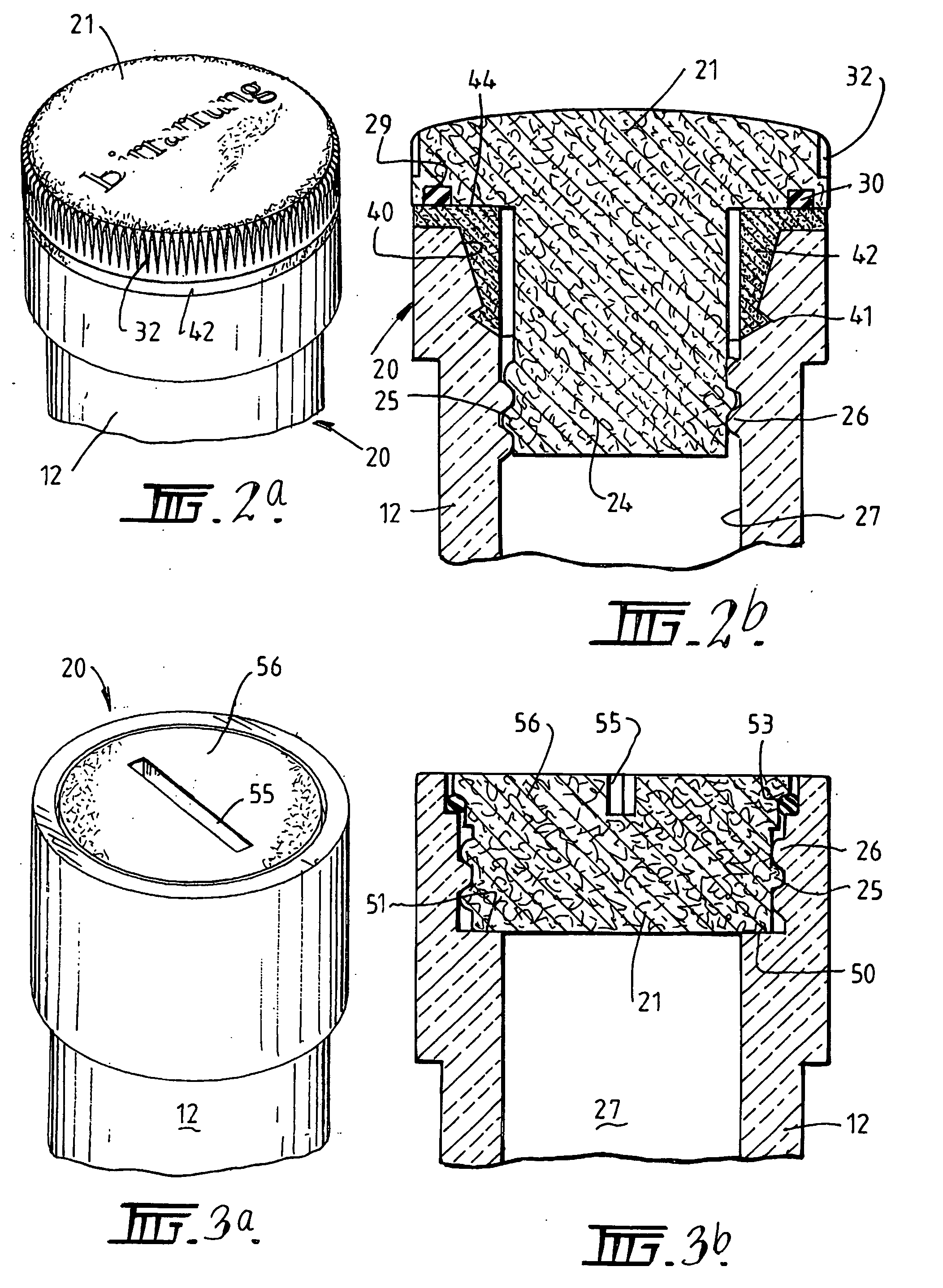 Closure or stopper forms a surface tension seal