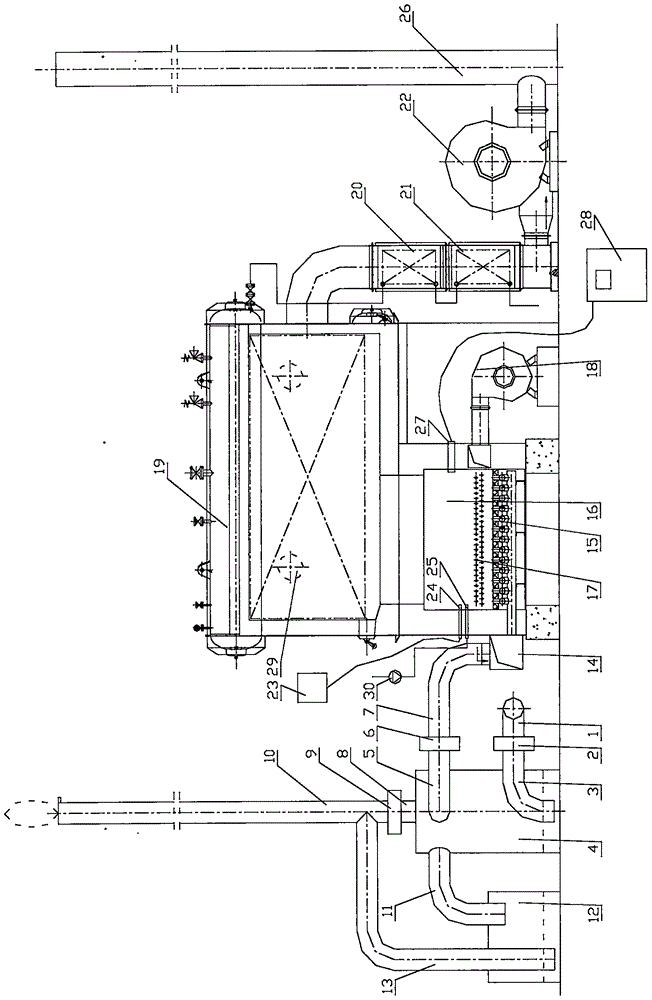 Formaldehyde tail gas combustion and heat recovery system and operation method thereof