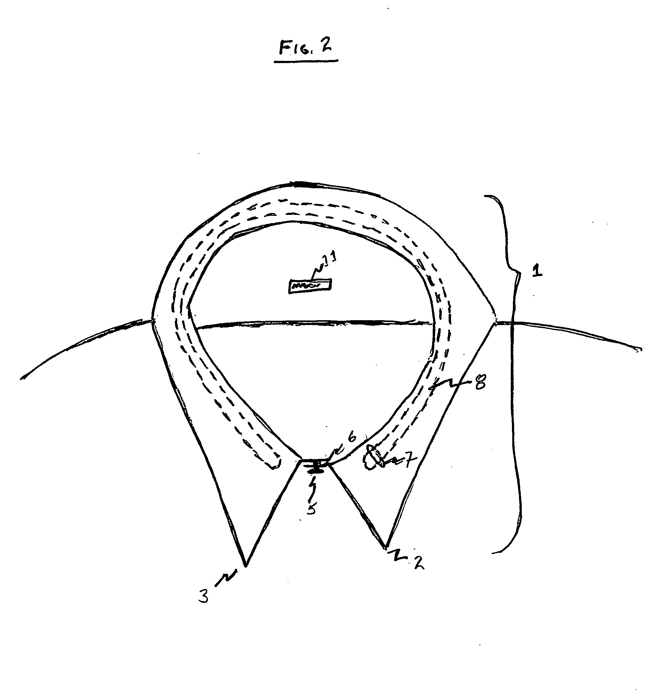 Collar-ring to improve comfort and tie position on a shirt