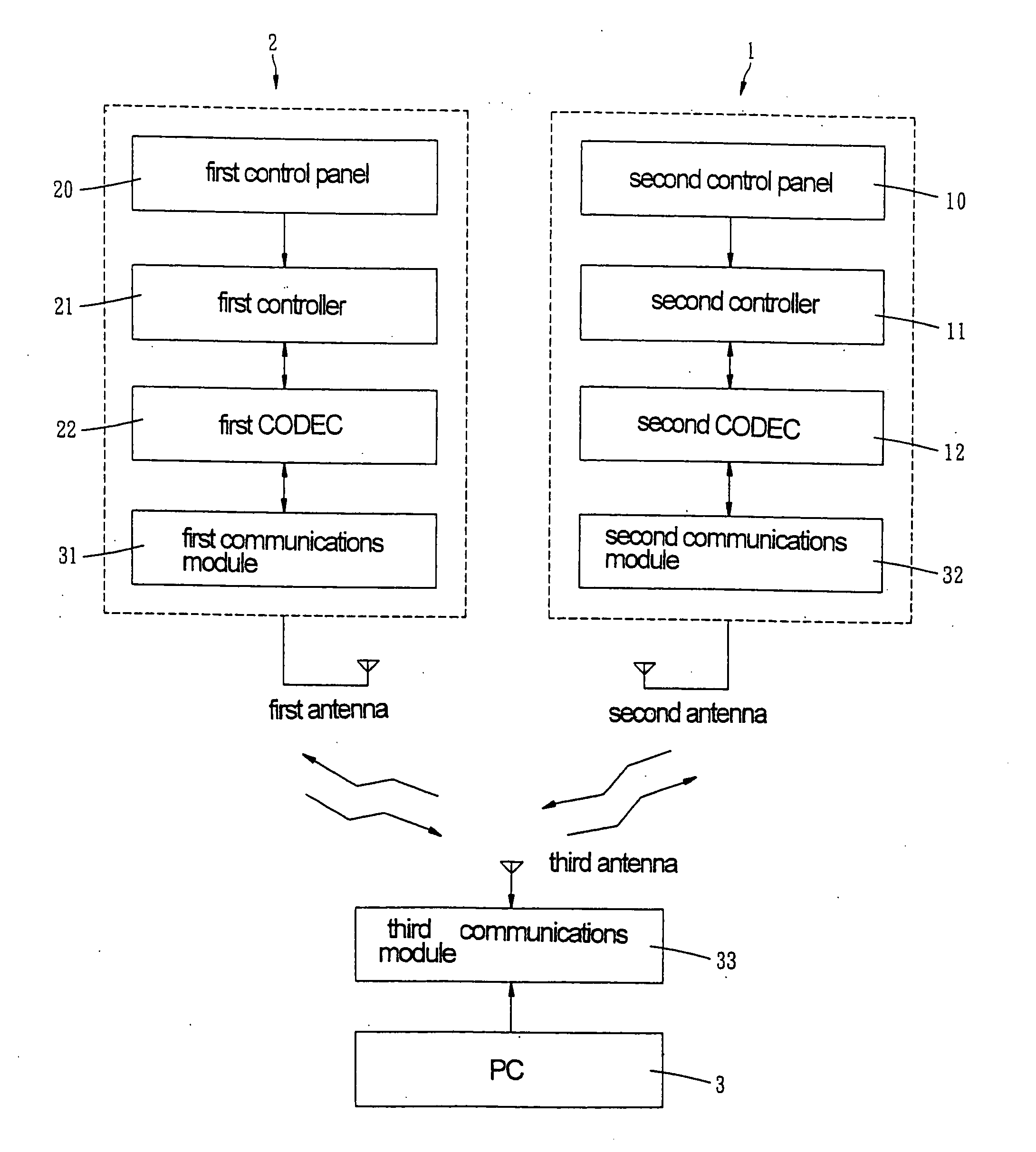 Wireless transceiver and microphone based communications system