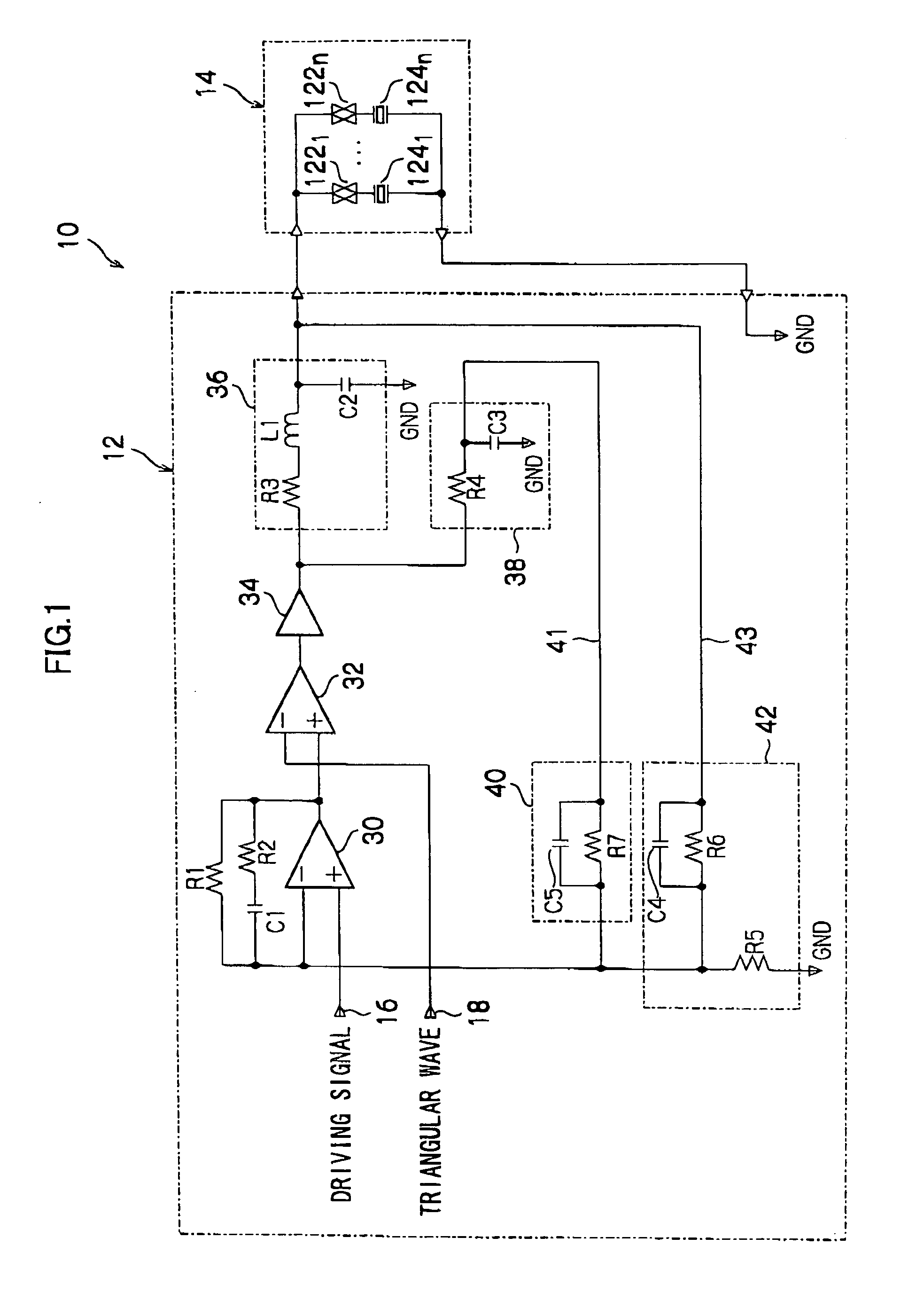 Capacitive load driving circuit, droplet ejection device, droplet ejection unit and inkjet head driving circuit