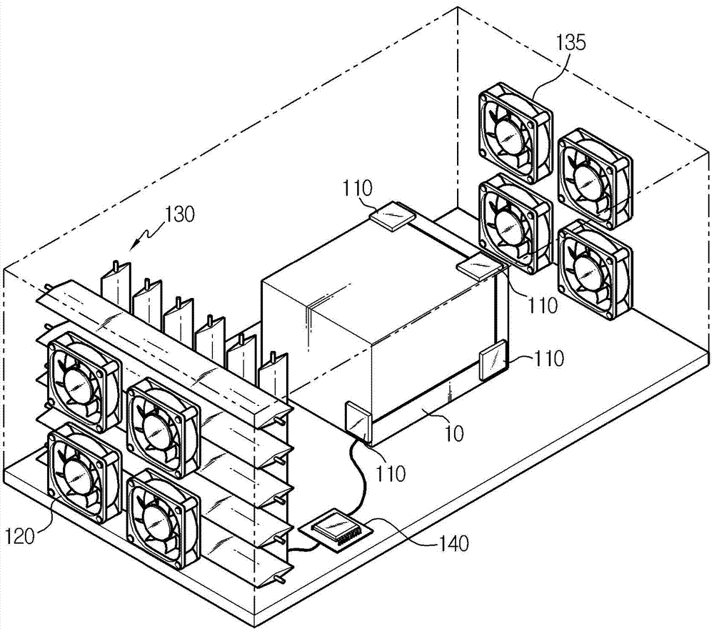 Cooling control apparatus and method for battery pack