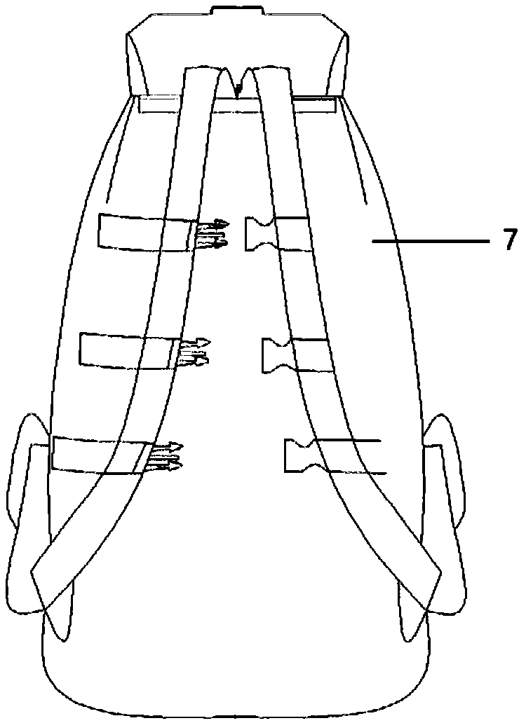 Flapping wing landing backpack