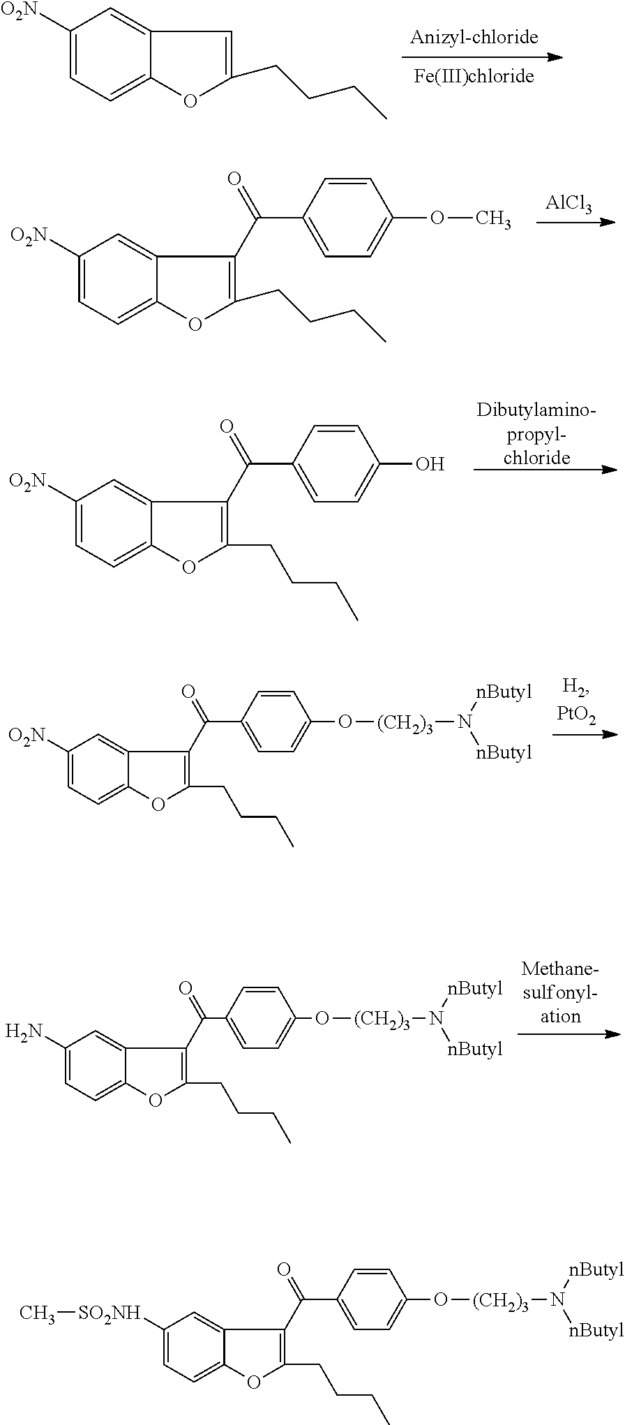 Process for preparation of dronedarone by the use of dibutylaminopropanol reagent