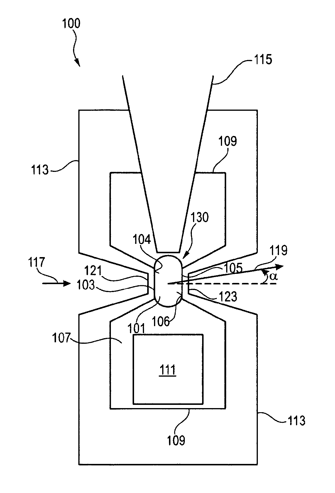 Apparatus and method for supporting a liquid sample for measuring scattering of electromagnetic radiation