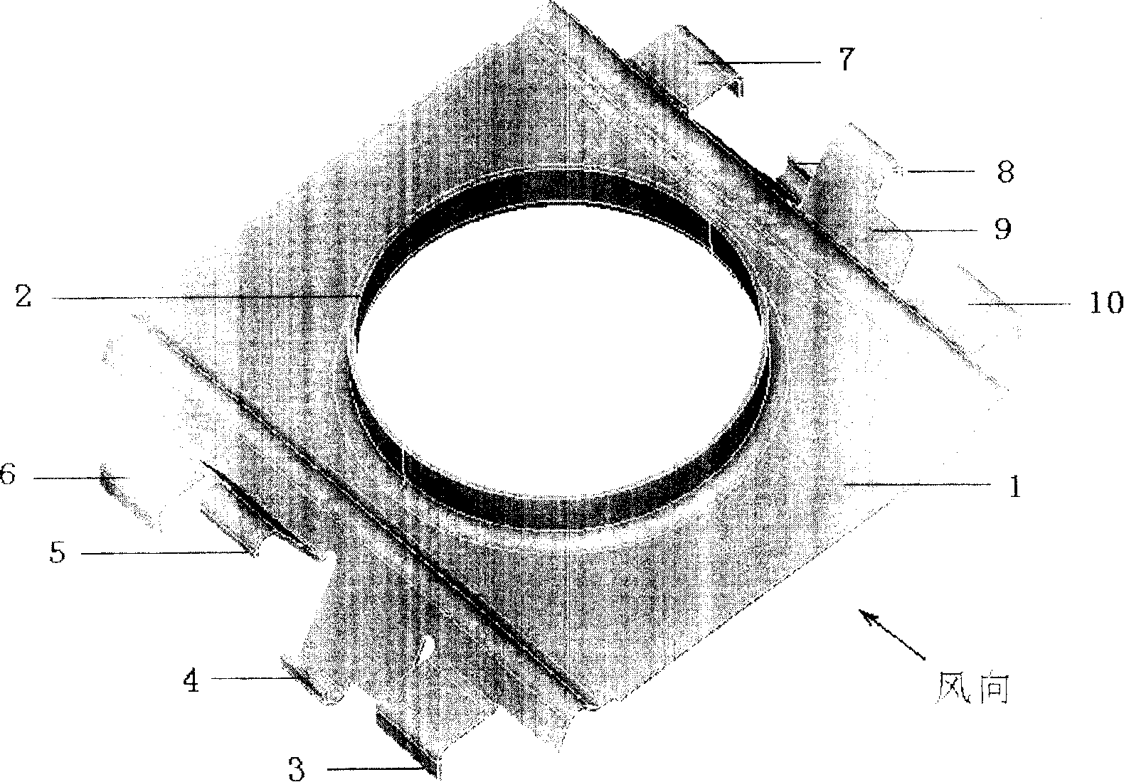 Forced-convection asymmetrical radiator