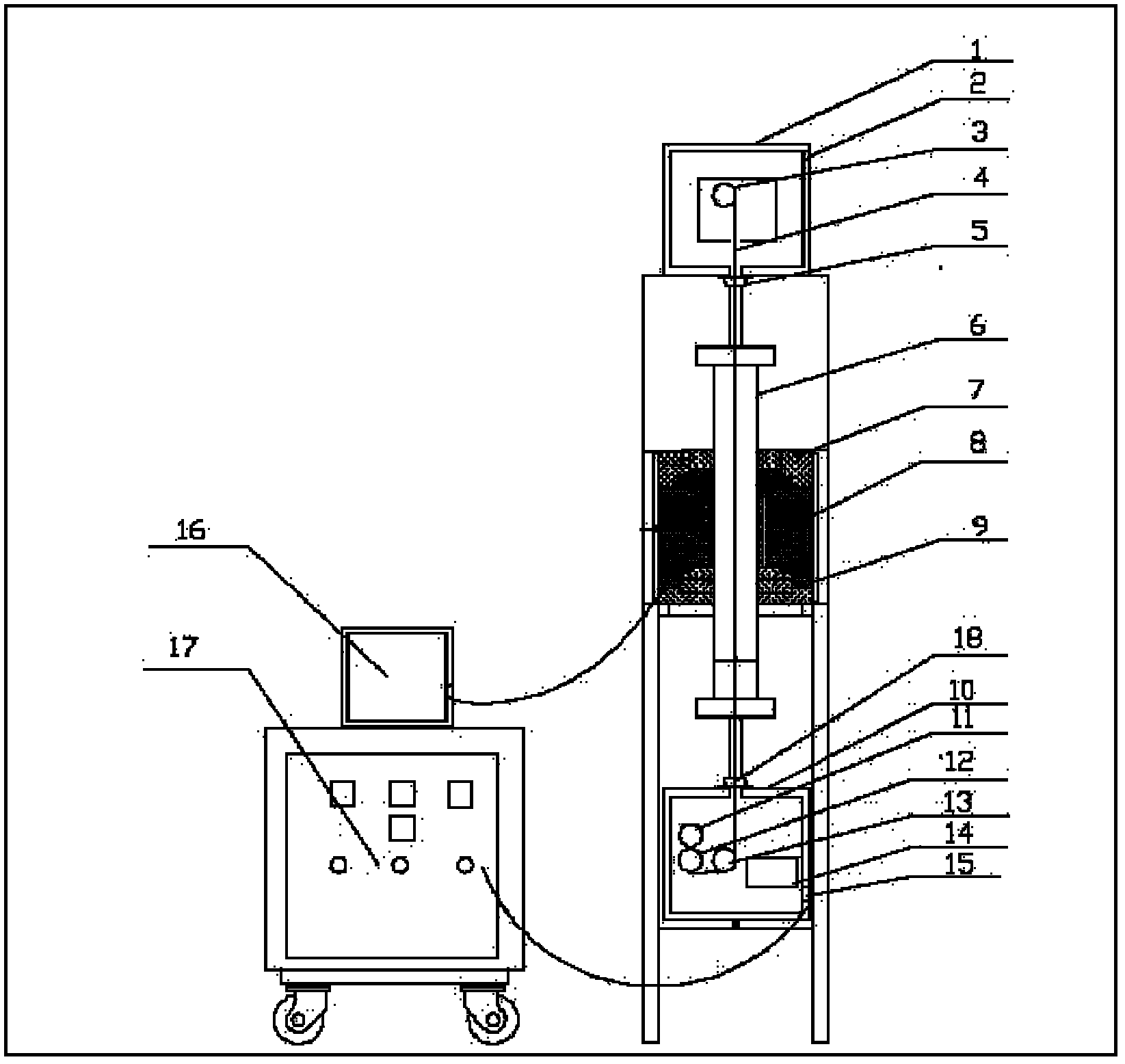 Vertical annealing furnace for coated superconducting substrate