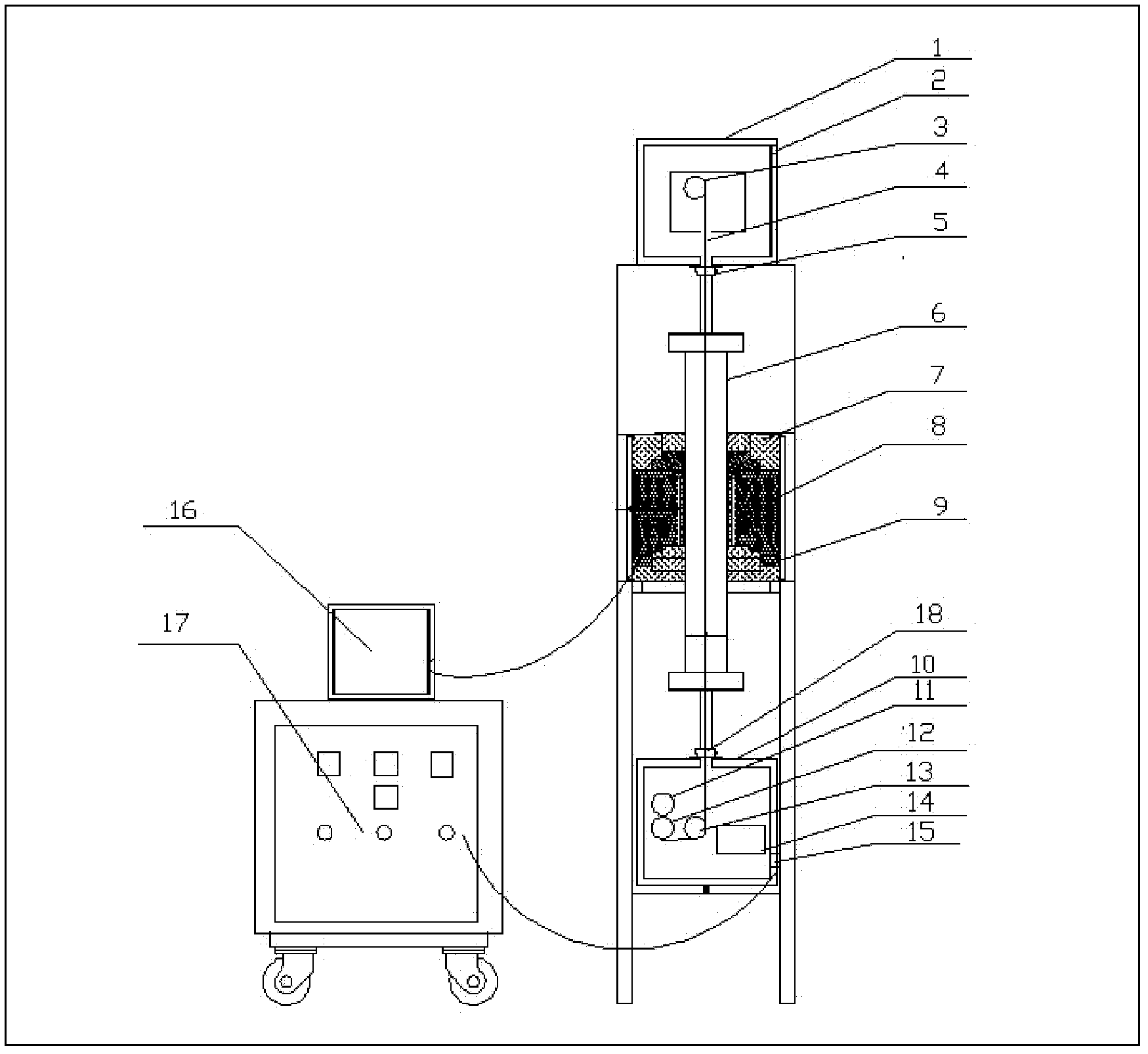 Vertical annealing furnace for coated superconducting substrate