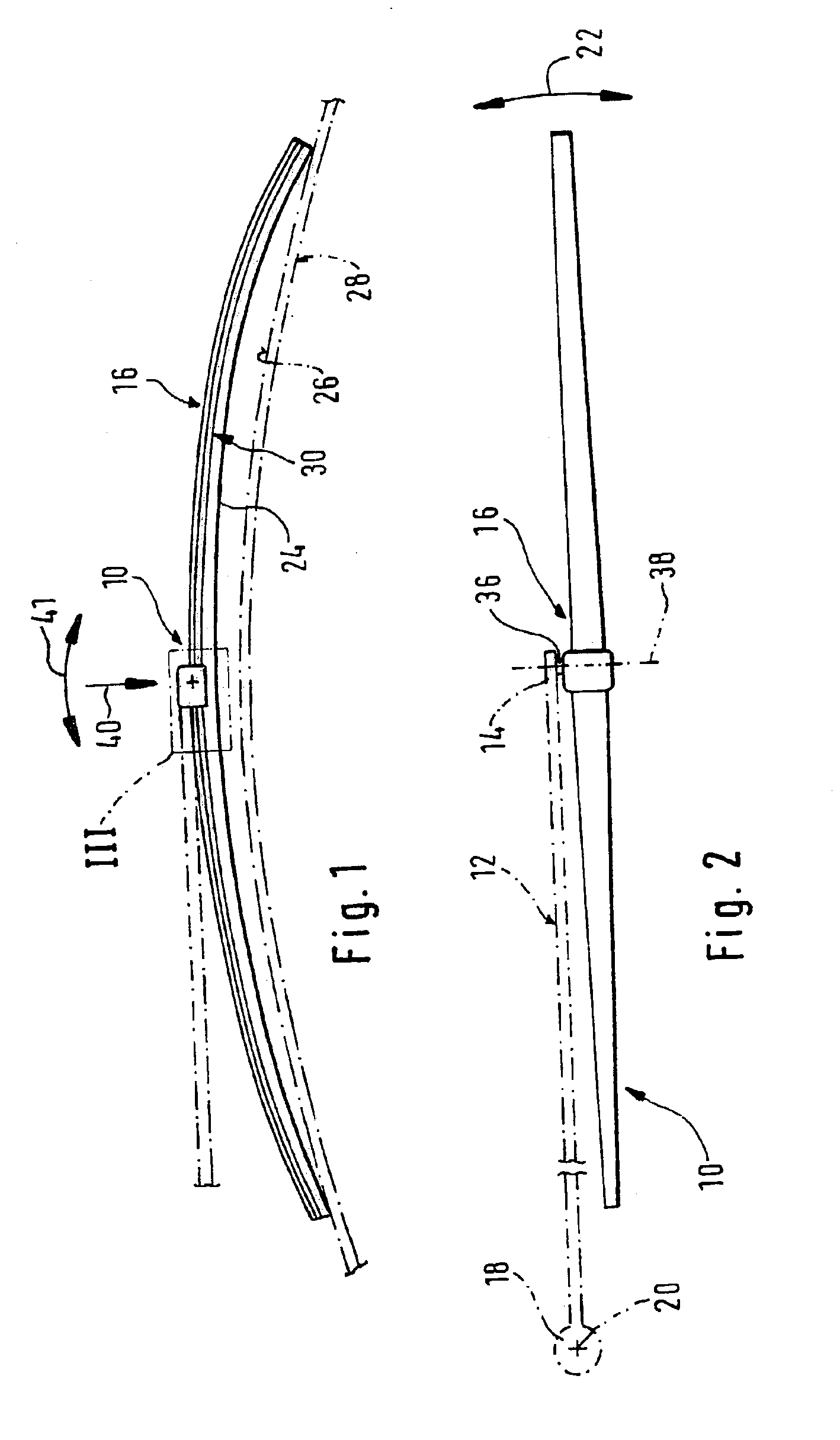 Wiper device especially for the panes of motor vehicles