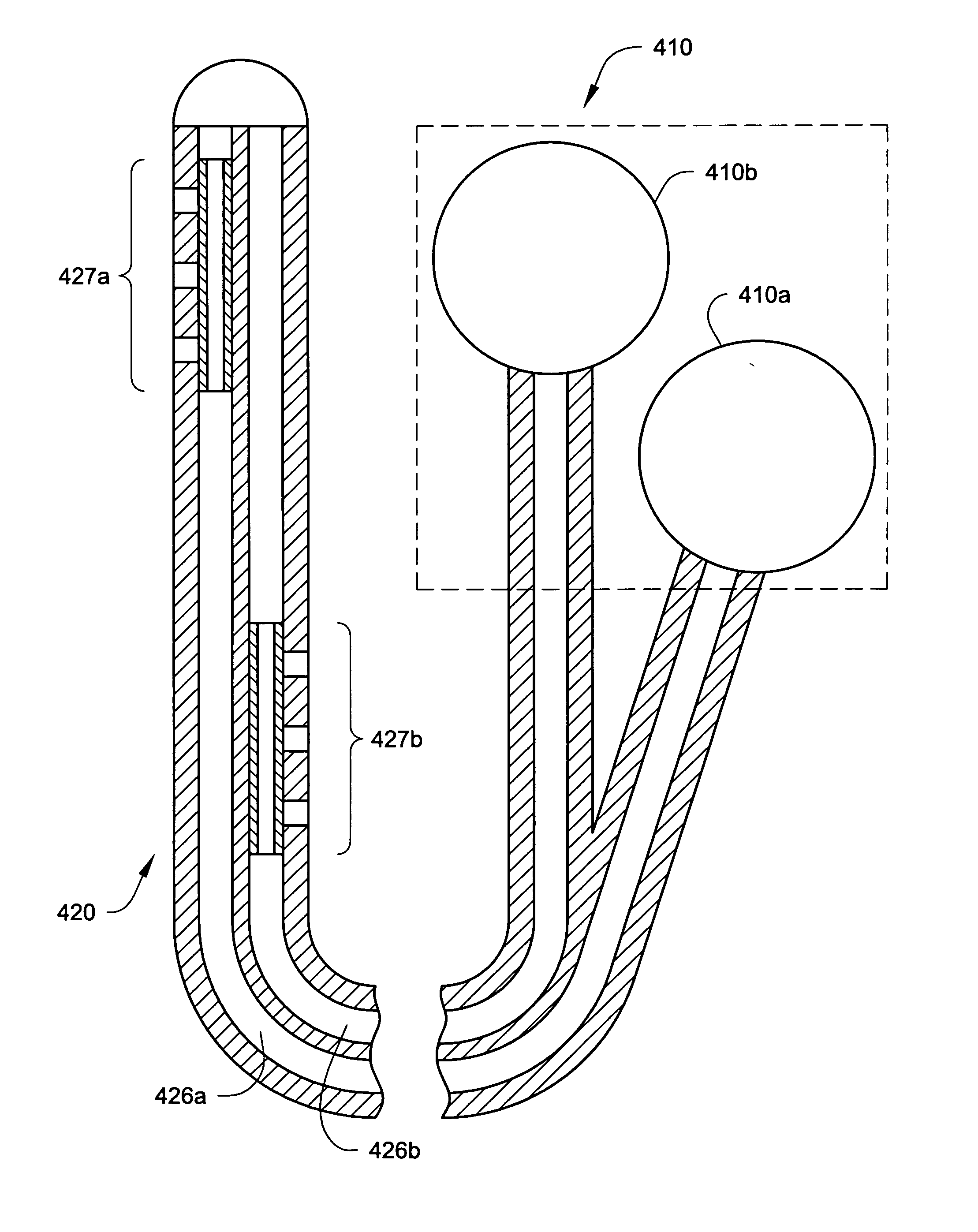 Catheters with tracking elements and permeable membranes