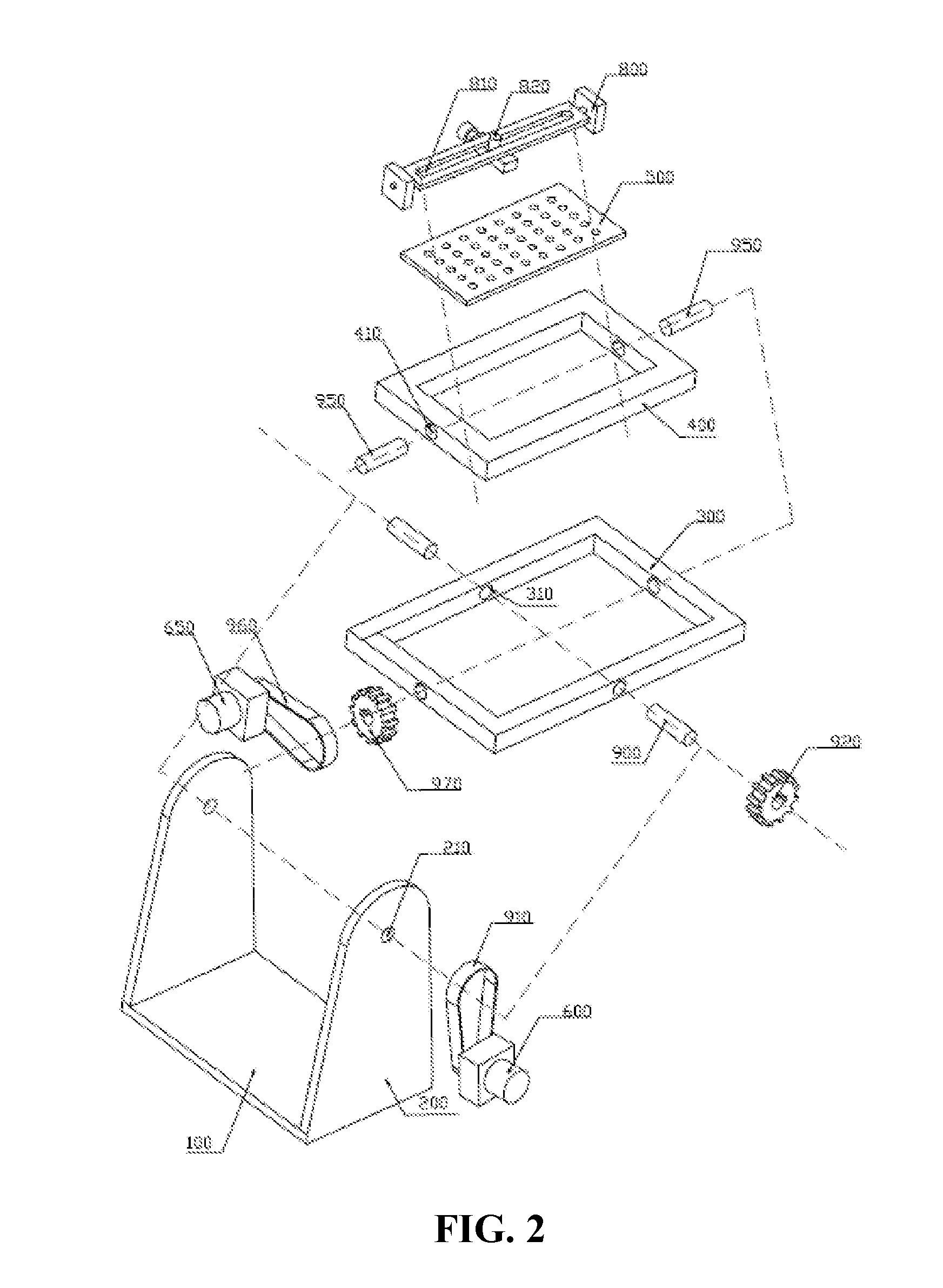 Apparatus and method of stimulating cells using 3D clinostat and ultrasonic wave