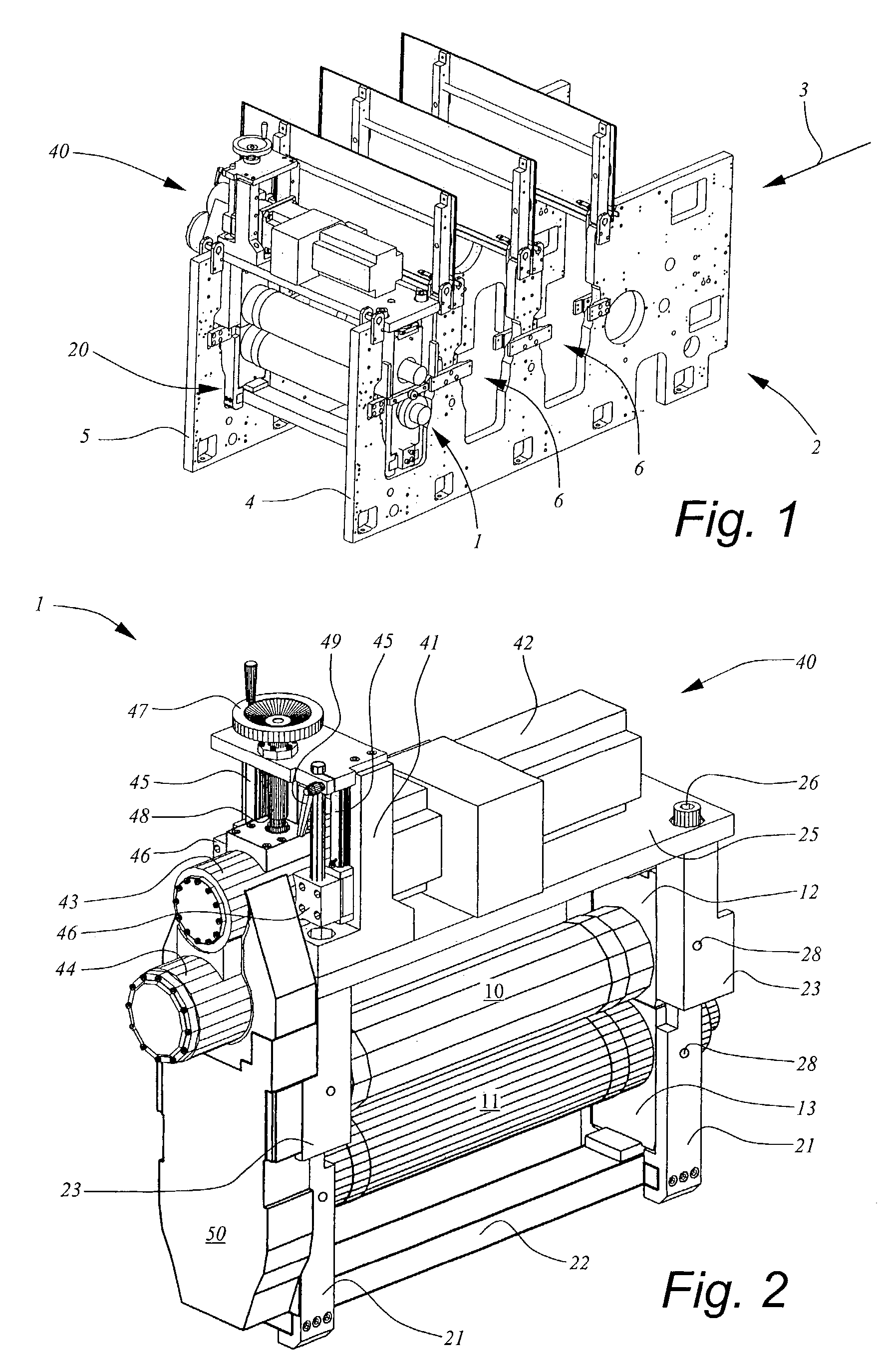 Device for rotary converting a web or sheet matter