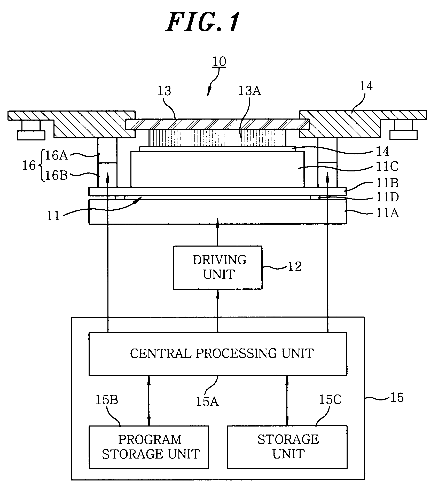 Probe apparatus with mechanism for achieving a predetermined contact load