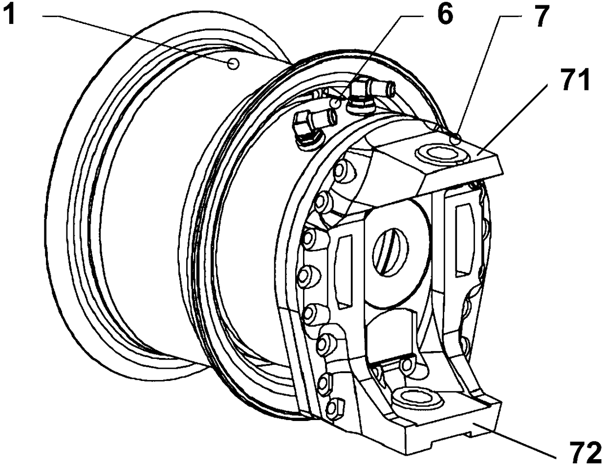 Electric wheel with large-gear-ratio planetary reducer and vehicle