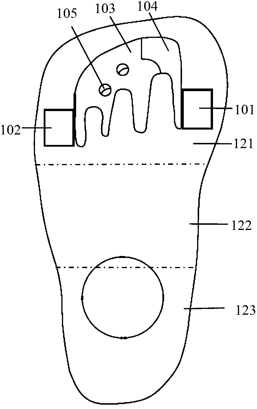 Healthcare shoes and use method of healthcare shoes