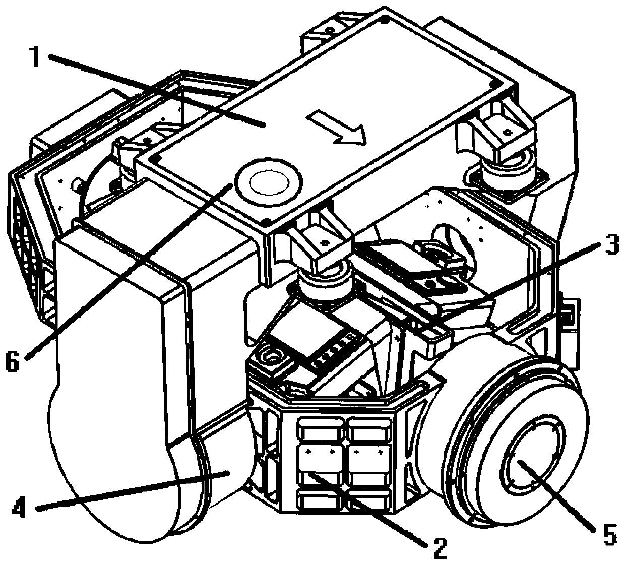 Whisk broom type multi-view aviation oblique photography camera and imaging method thereof