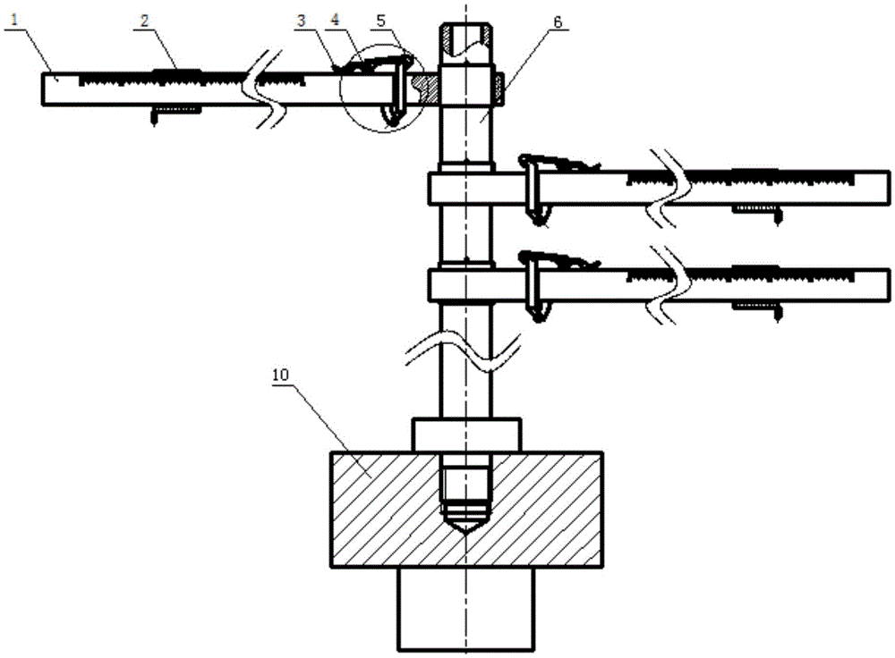 Alignment and positioning device and positioning method for processing large pump body parts