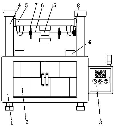 Edge cutting device for automobile casting machining