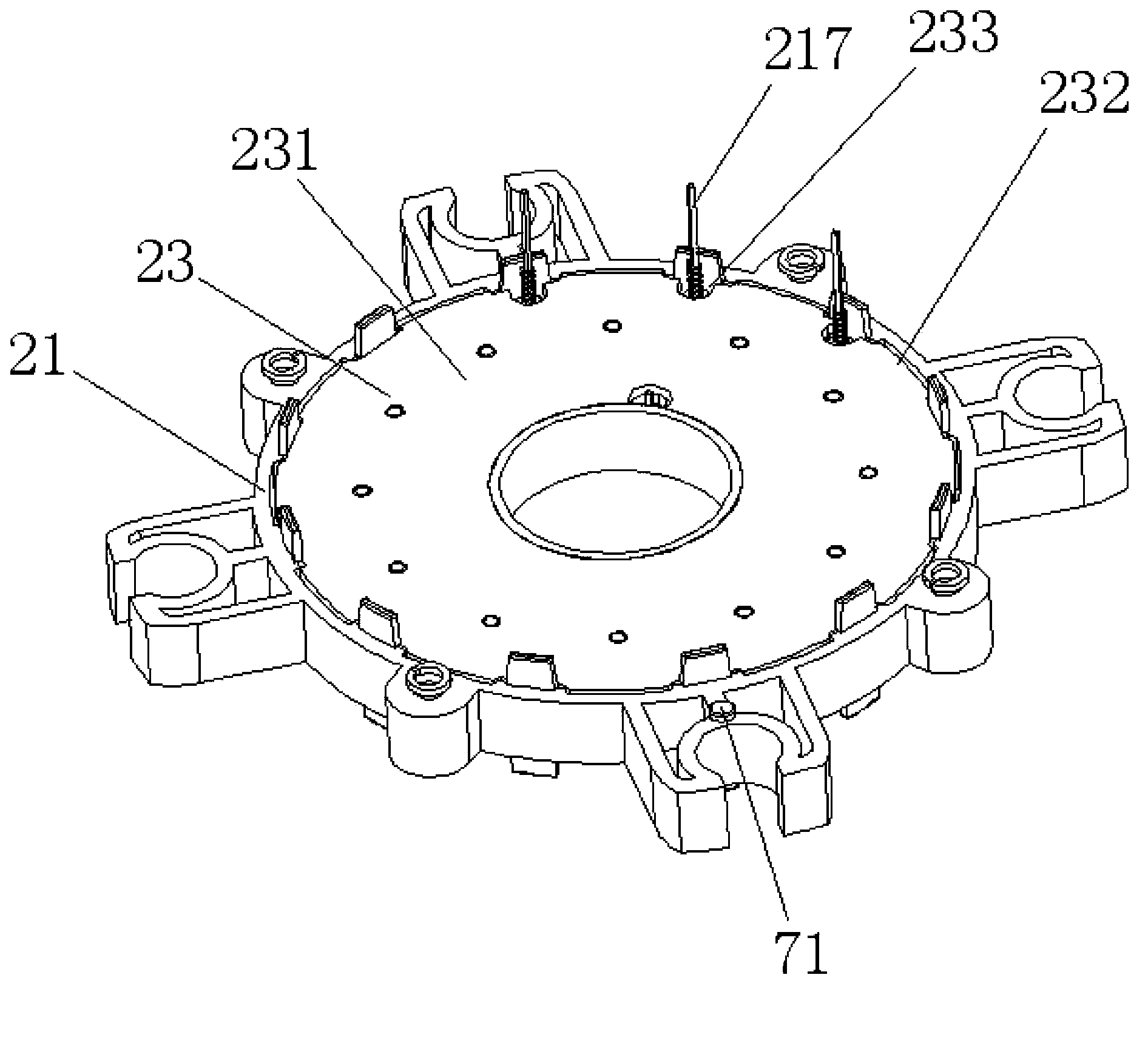 Coreless disc type motor