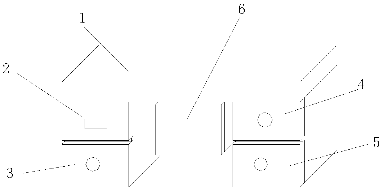 Integrated material evidence receiving table