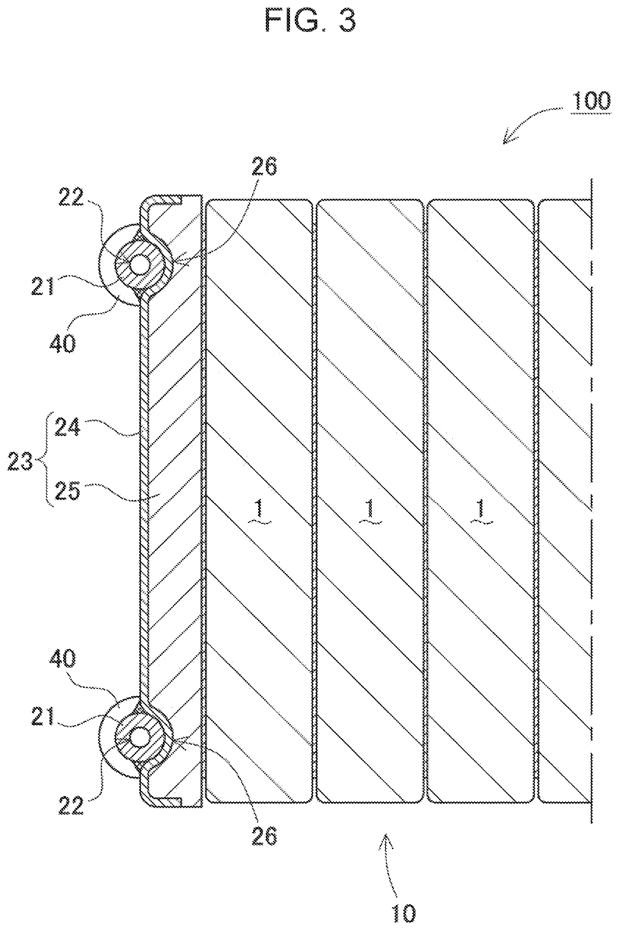 Power supply device and vehicle equipped with same