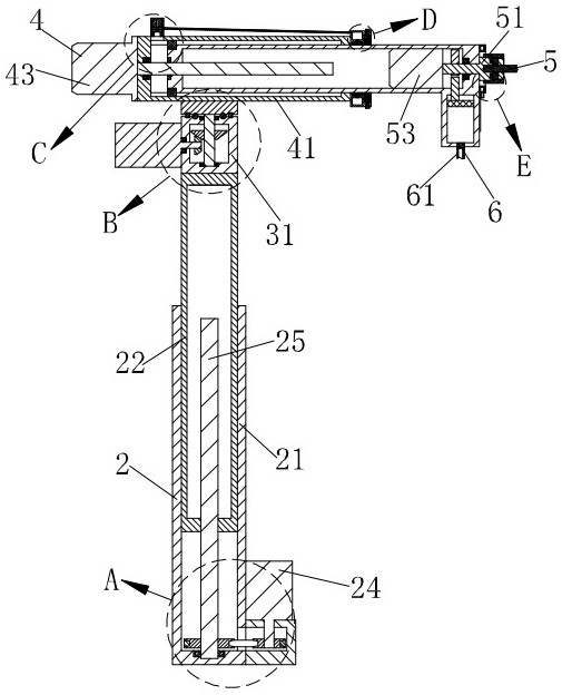 Drilling device for stone mining