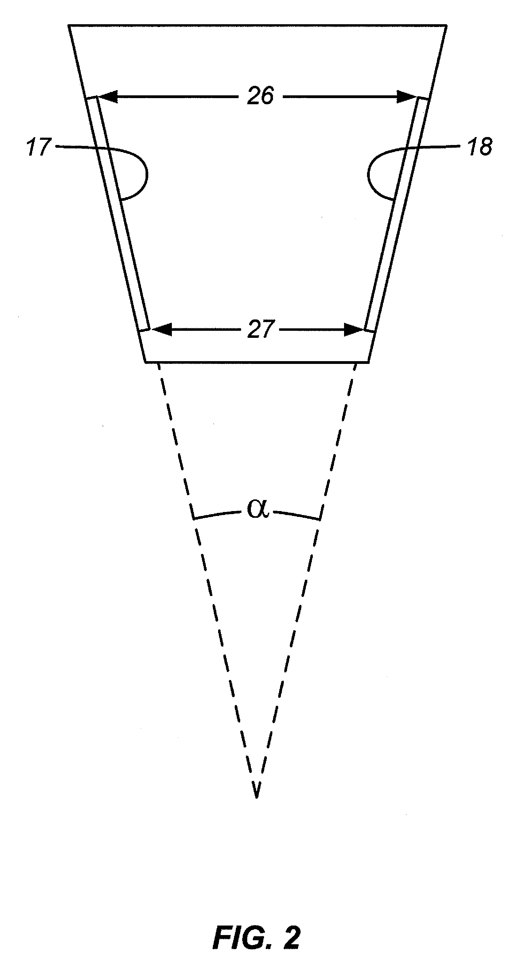 Electroporation cuvette with spatially variable electric field