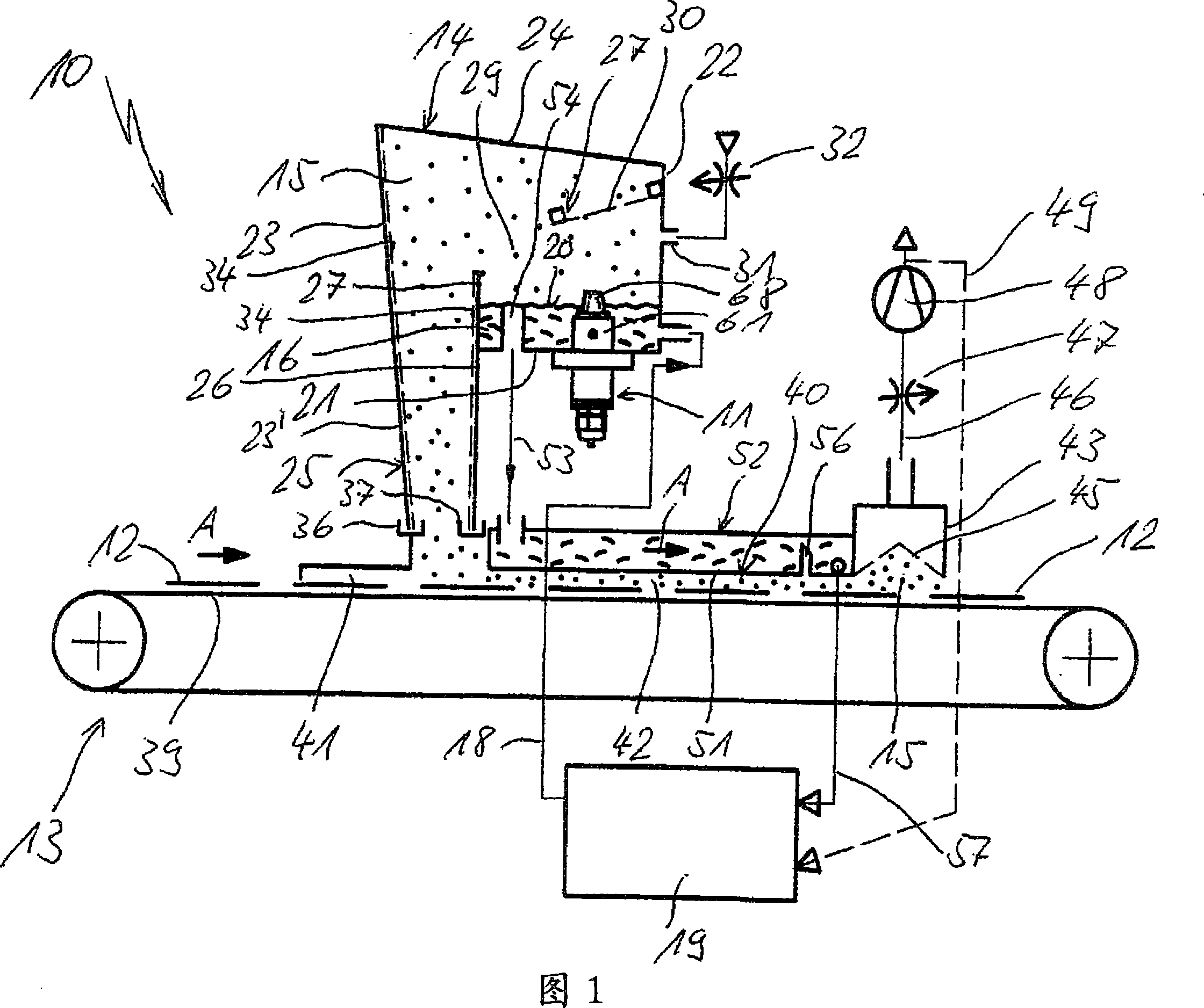 Device and method for application of an even thin fluid layer to substrates