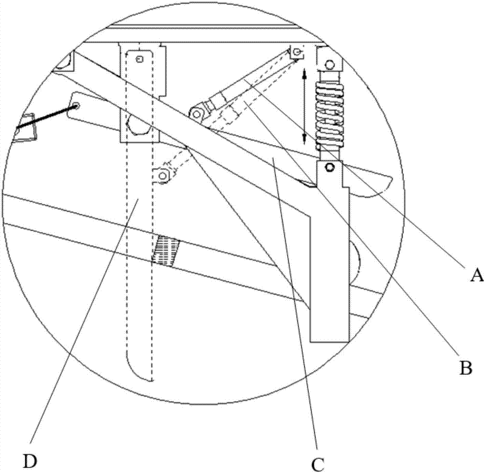 Mountainous orchard traction-type double-track conveyer with shock absorbing device