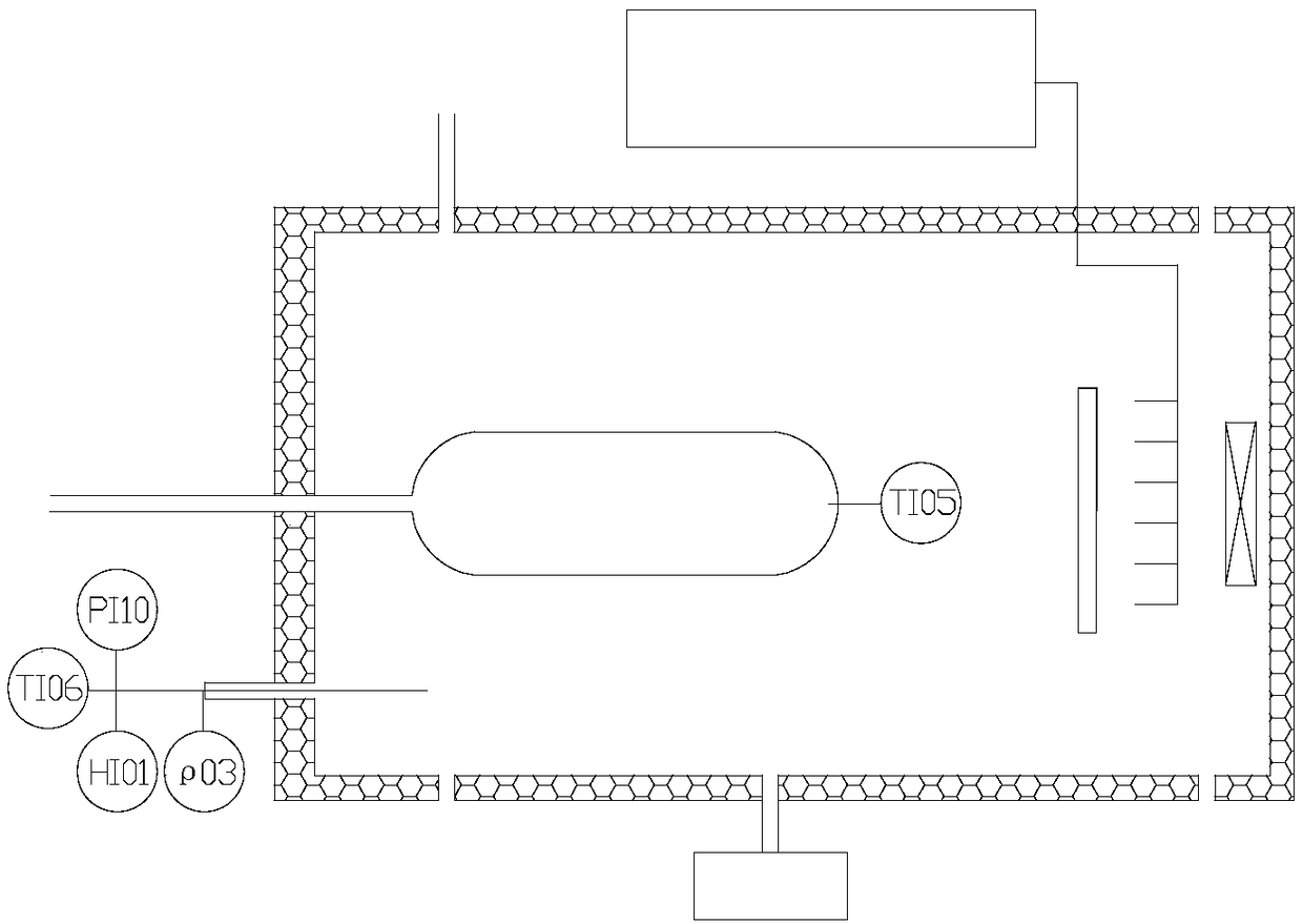 Gas charging and discharging circulation test system for high-pressure hydrogen storage bottle