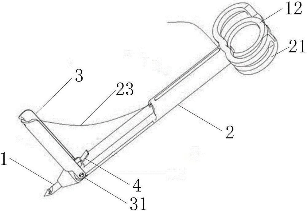 Percutaneous traction and puncture device