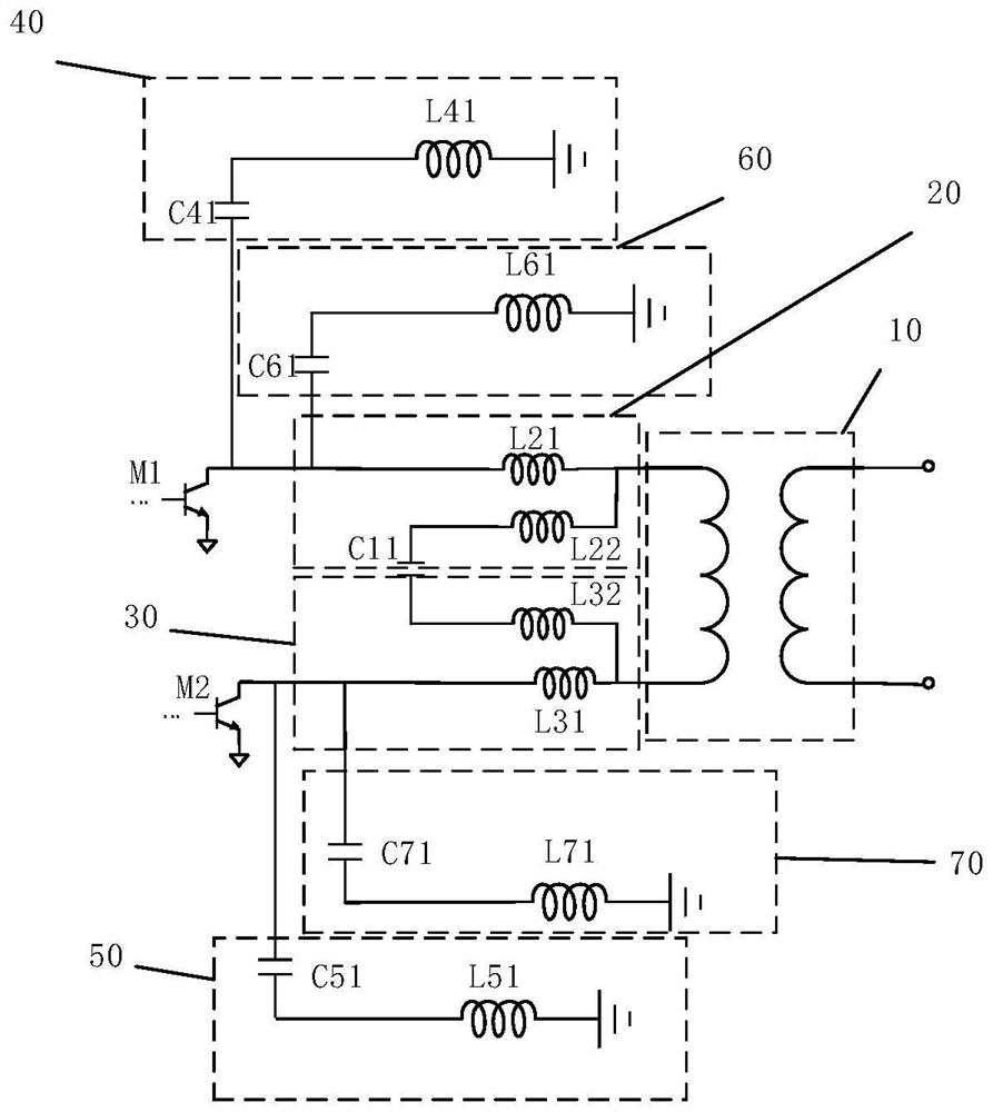 Push-pull power amplification circuit and radio frequency front-end module