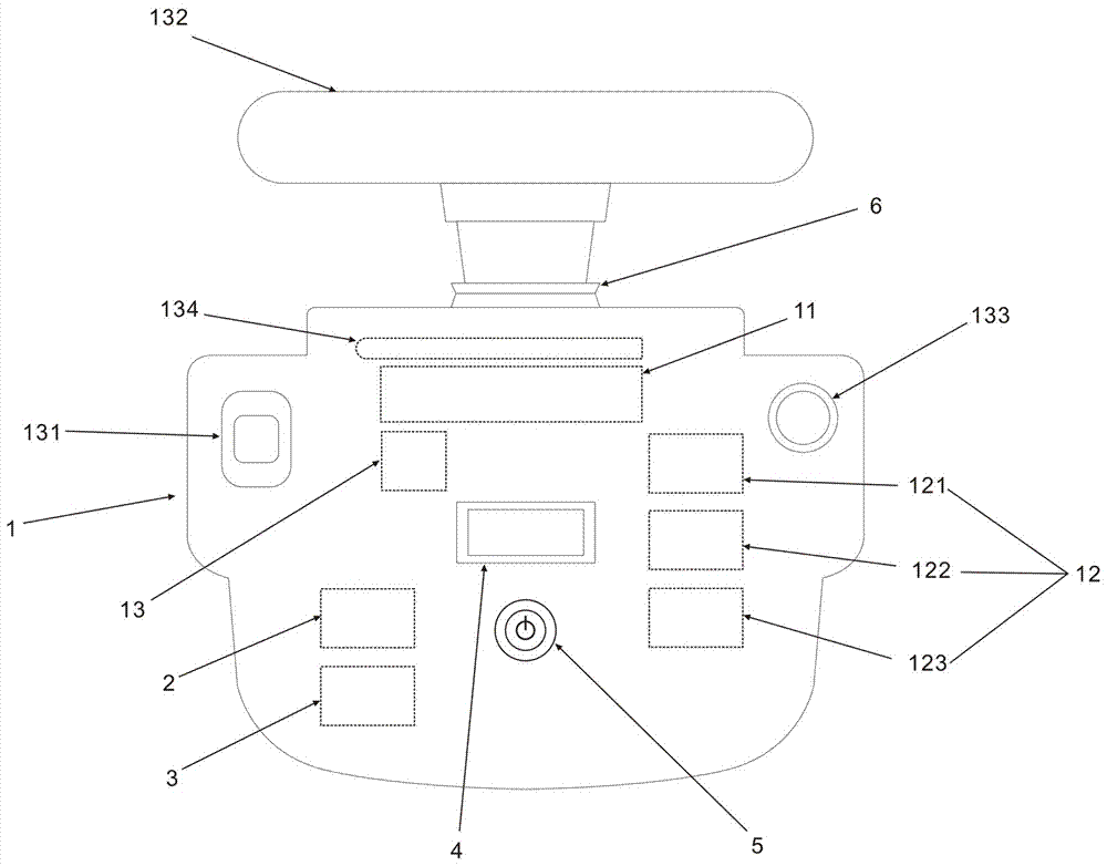 Steering-wheel-type wireless remote control device and dumper toy controlled remotely by steering-wheel-type wireless remote control device