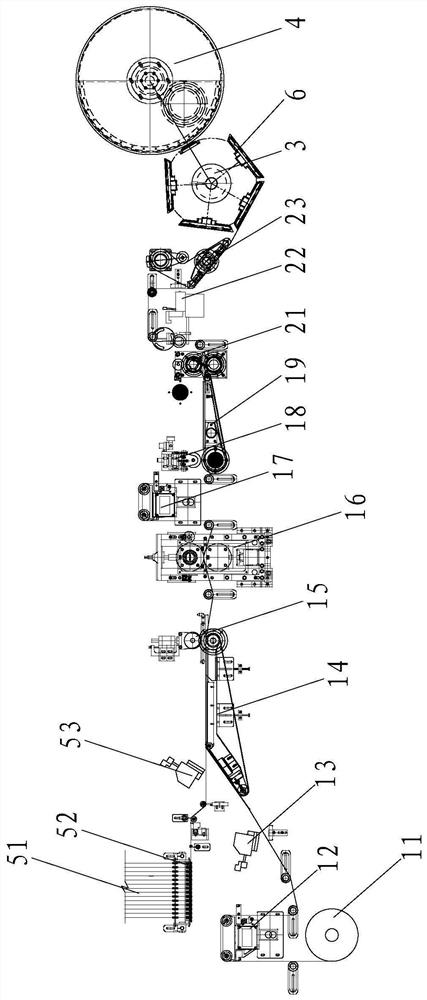 Forming process for large girdles of baby diapers