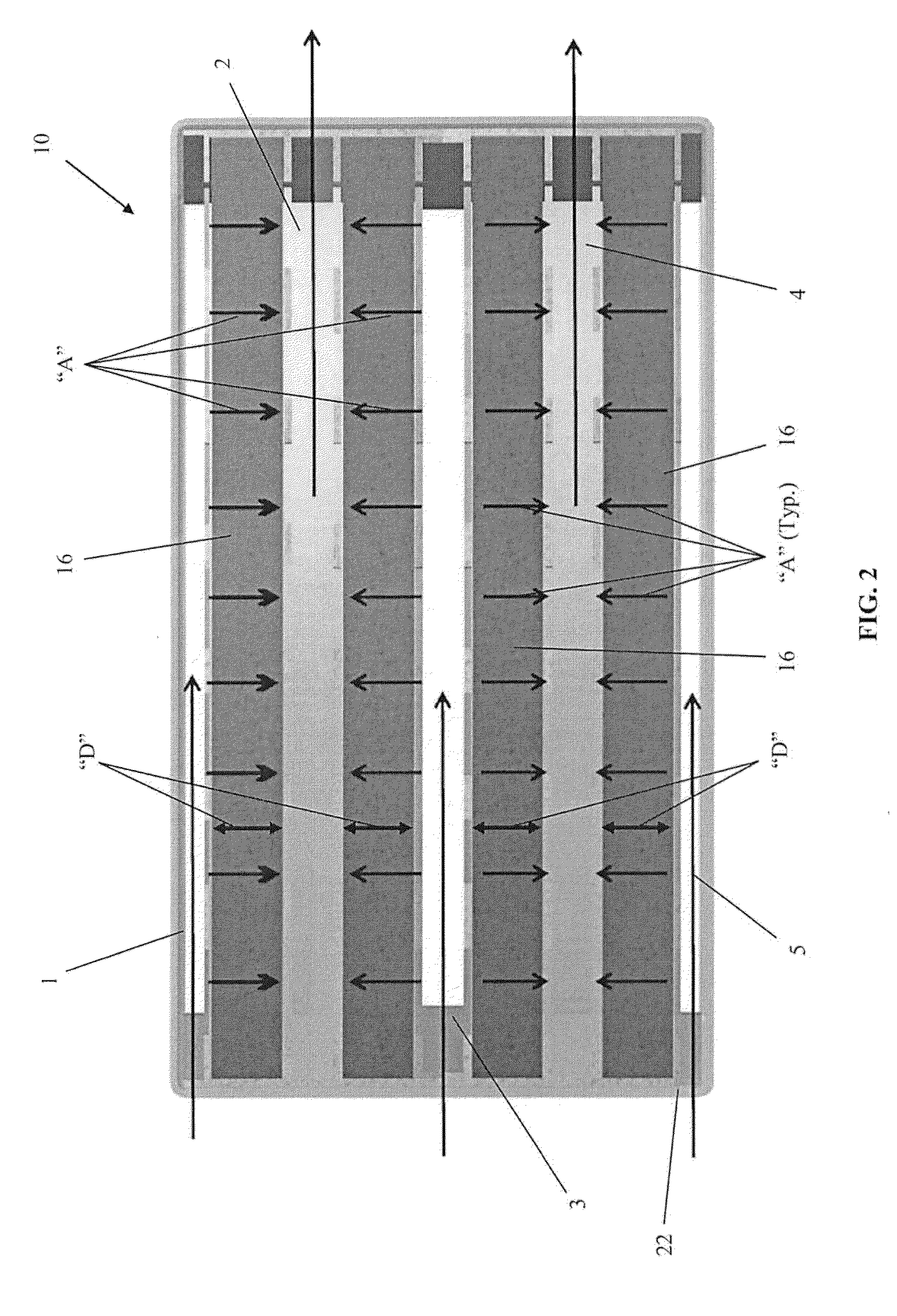 Conformal split planar flow air purifying filter