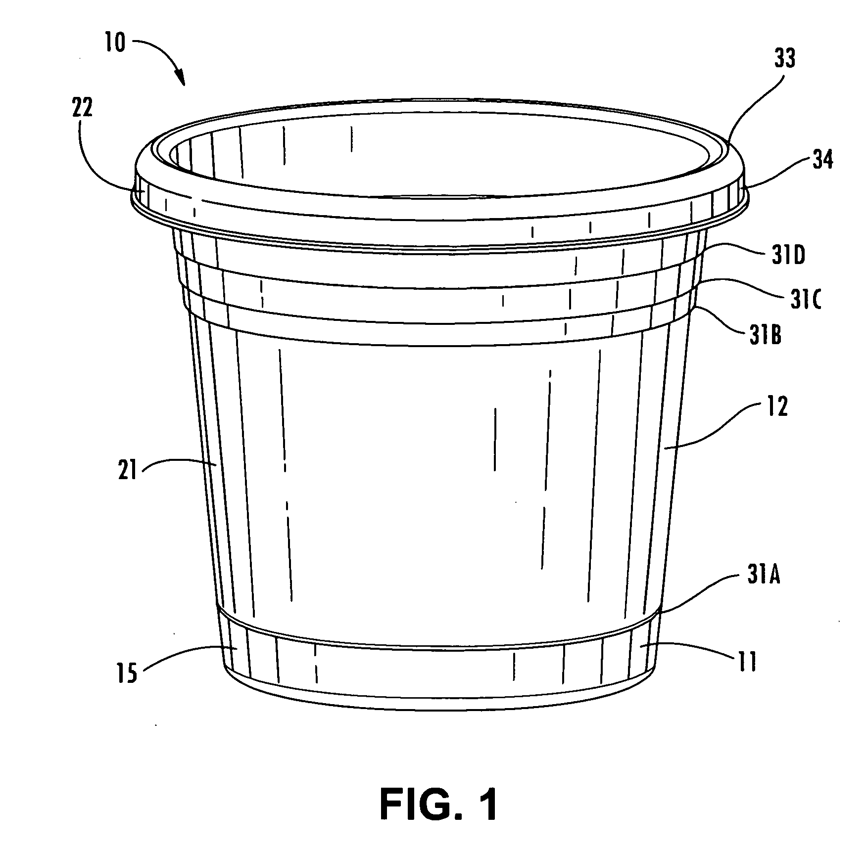 Container with interlocking base