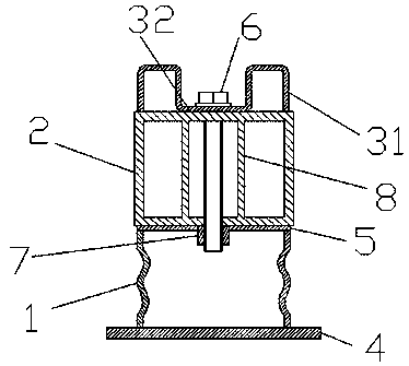 Split type automobile anti-collision beam convenient to maintain