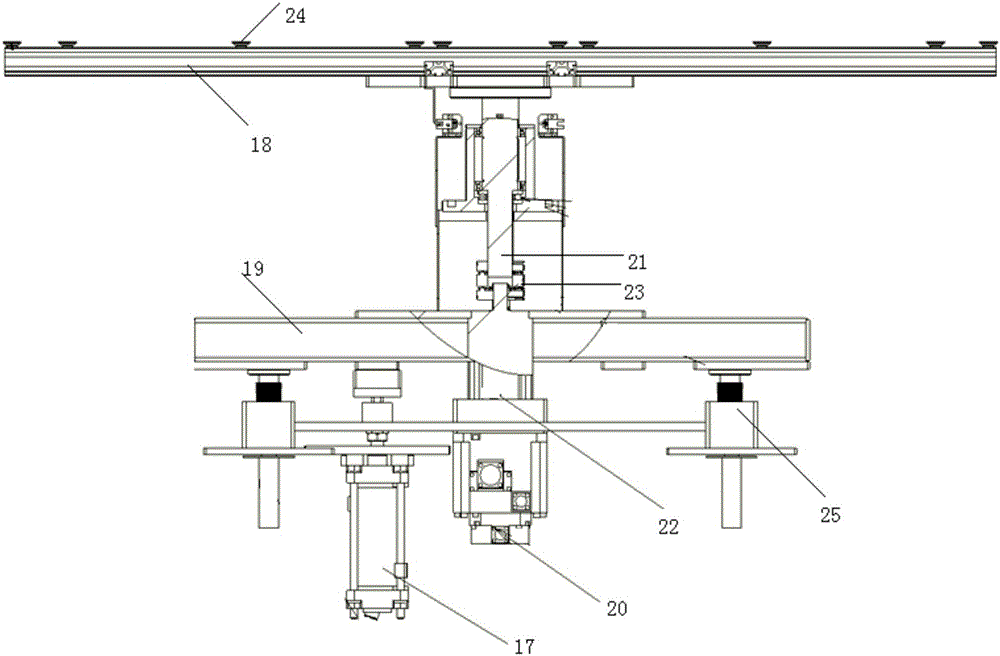 Multifunctional conveying device based on glass panel production line