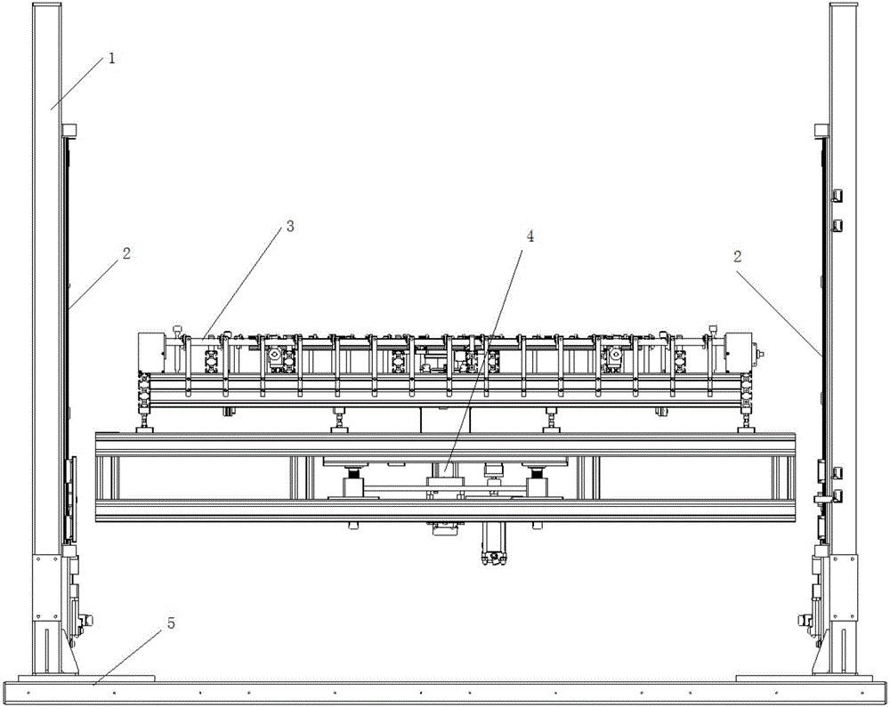 Multifunctional conveying device based on glass panel production line