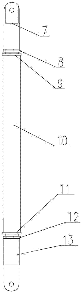 Rod-type supporting structure earth sensor support