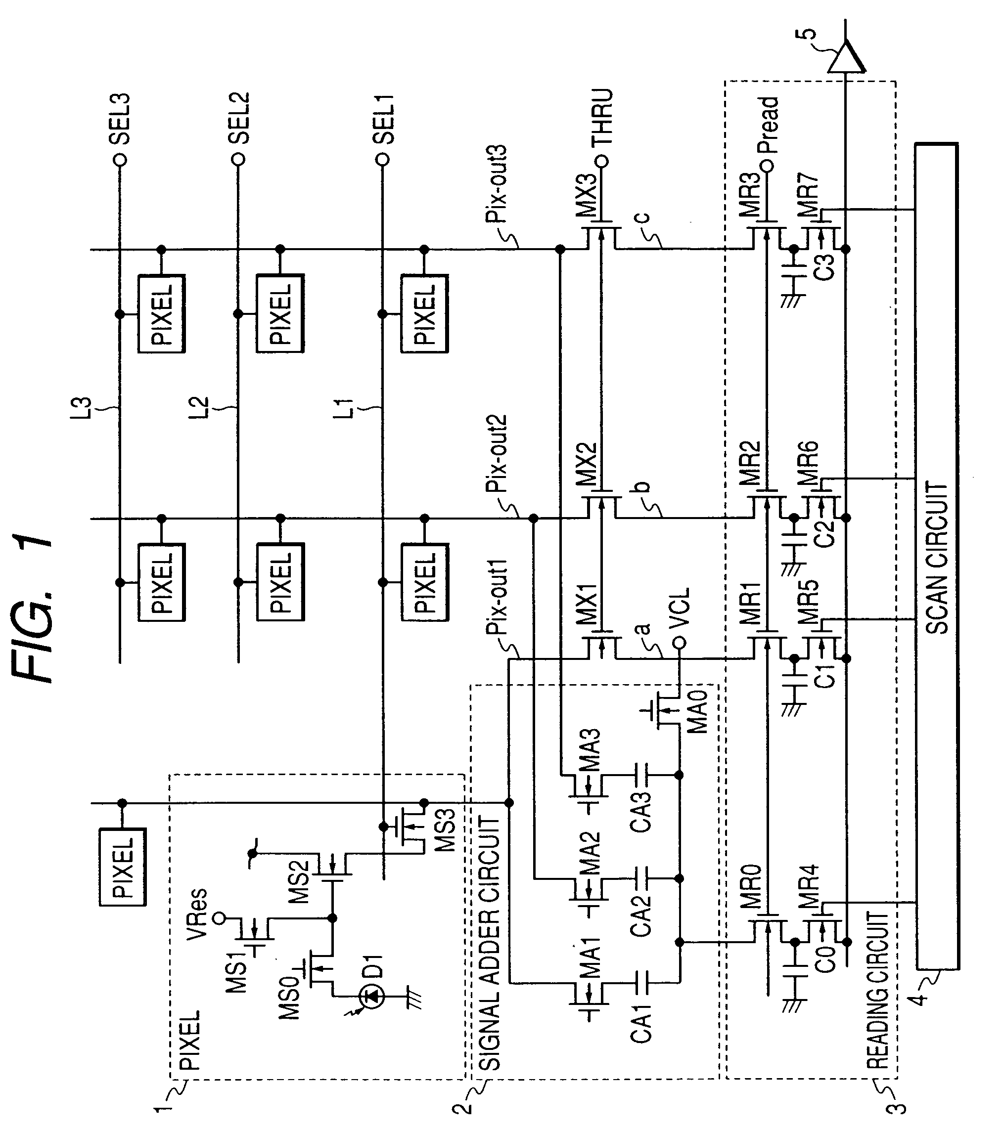 Solid-state image pickup device and camera using the same