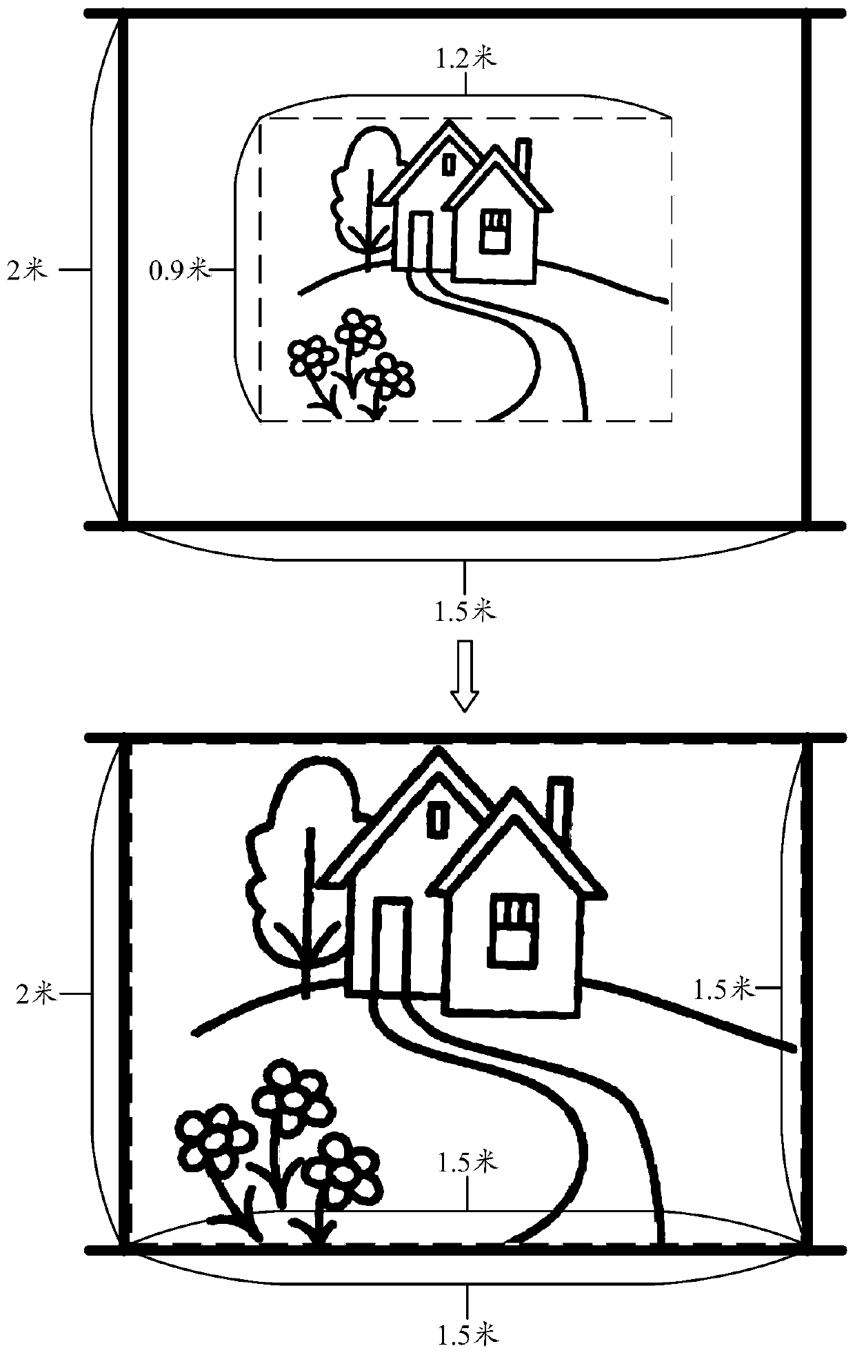 Projection picture control method and related product